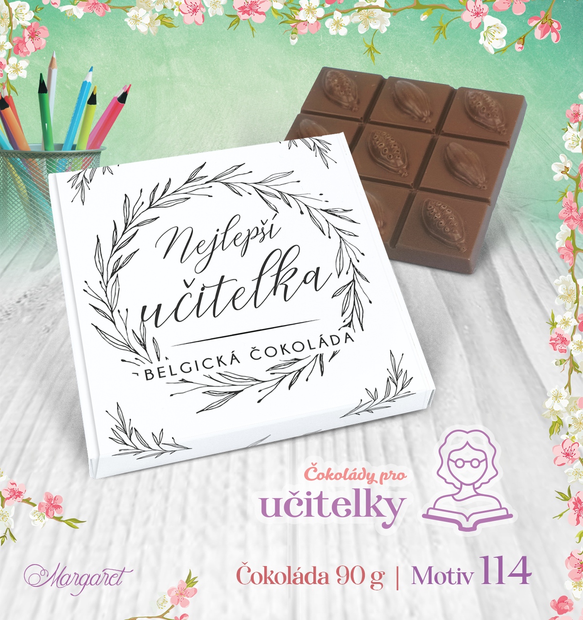 Belgická čokoláda 90 g | Motiv 114